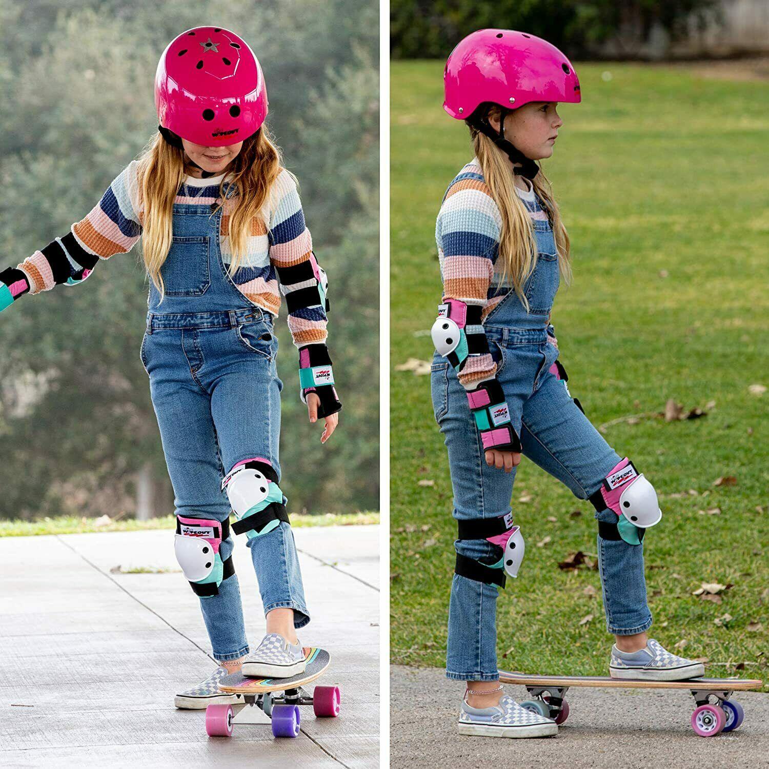 Wipeout Kids Bike Scooter Skate Helmet - Create own designs - Pink 8+ 4/5