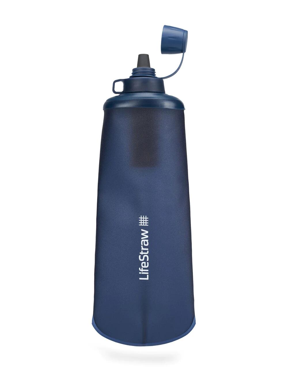 LIFESTRAW Lifestraw Peak Series Opvouwbare Knijpfles met Filter - 1L