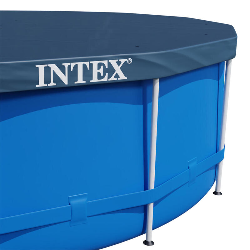 Piscina cu cadru metalic 4in1 INTEX 28202, rotunda, albastra, 305x76 cm