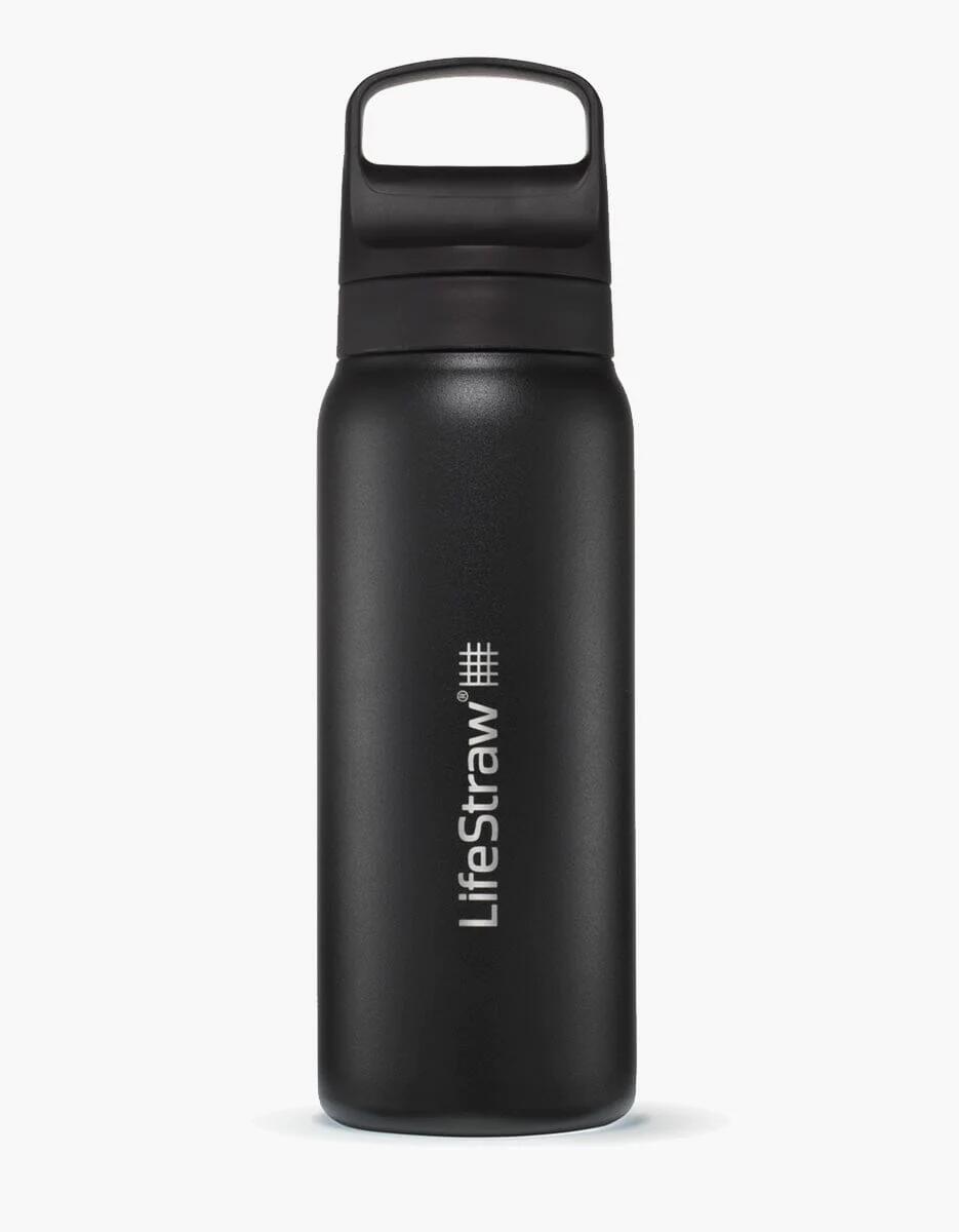 LIFESTRAW Lifestraw Go 2.0 Waterfles met Filter - Roestvrijstaal - 700ml - Zwart
