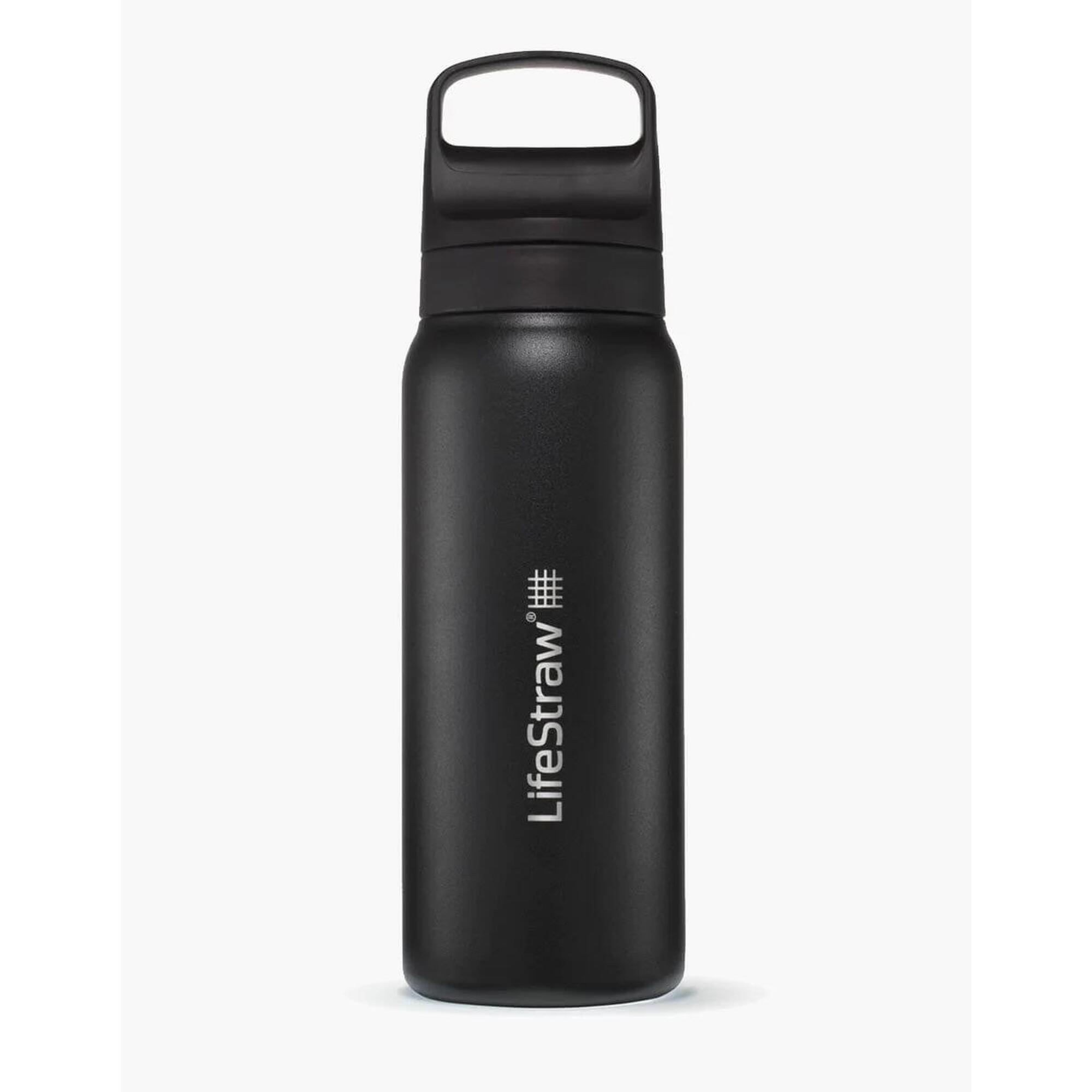 Lifestraw - Lifestraw Go Series 700 Ml Steel Noir - Système De Filtration D'Eau - Noir - Decathlon