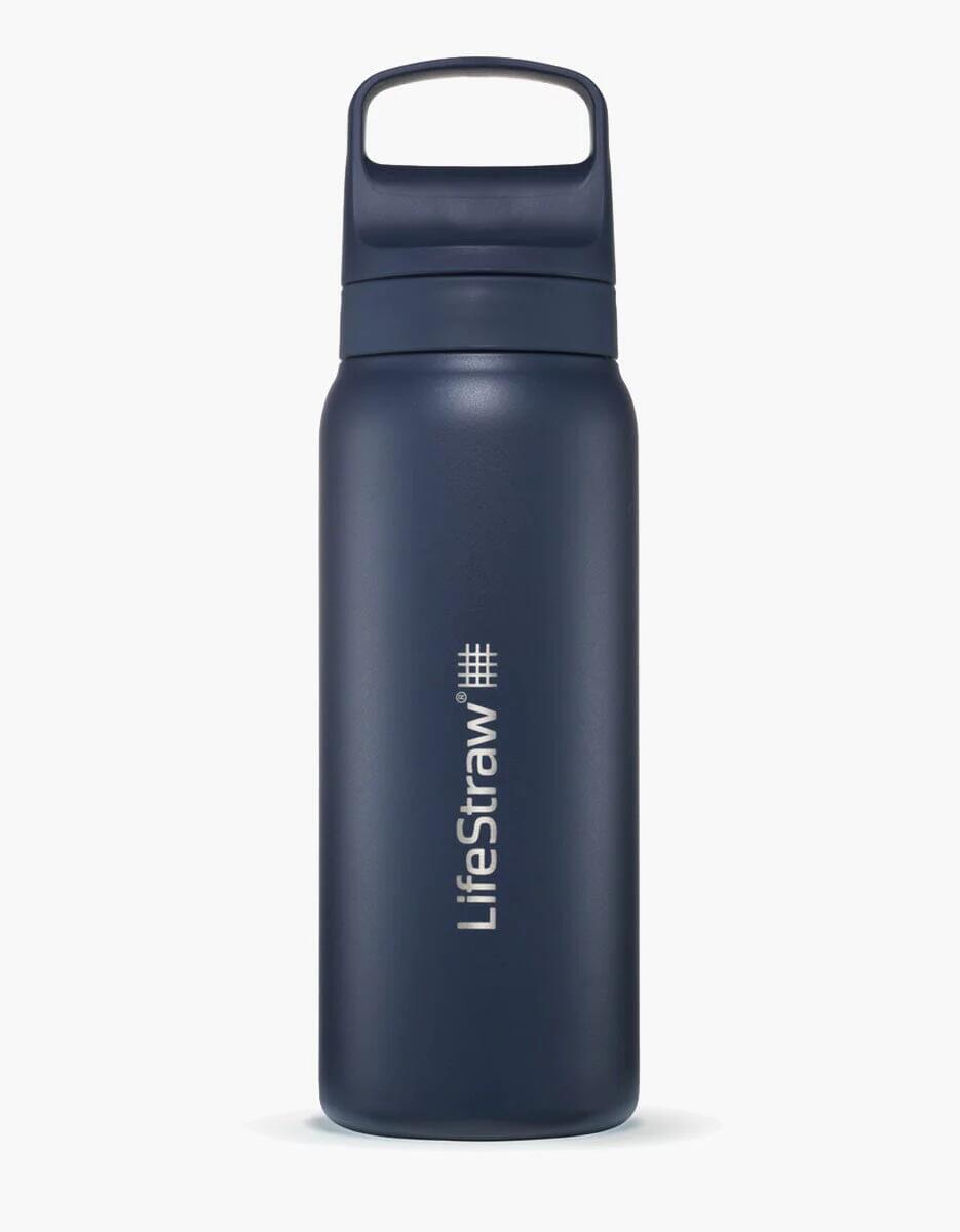 LIFESTRAW Lifestraw Go 2.0 Waterfles met Filter - Roestvrijstaal - 700ml - Donkerblauw