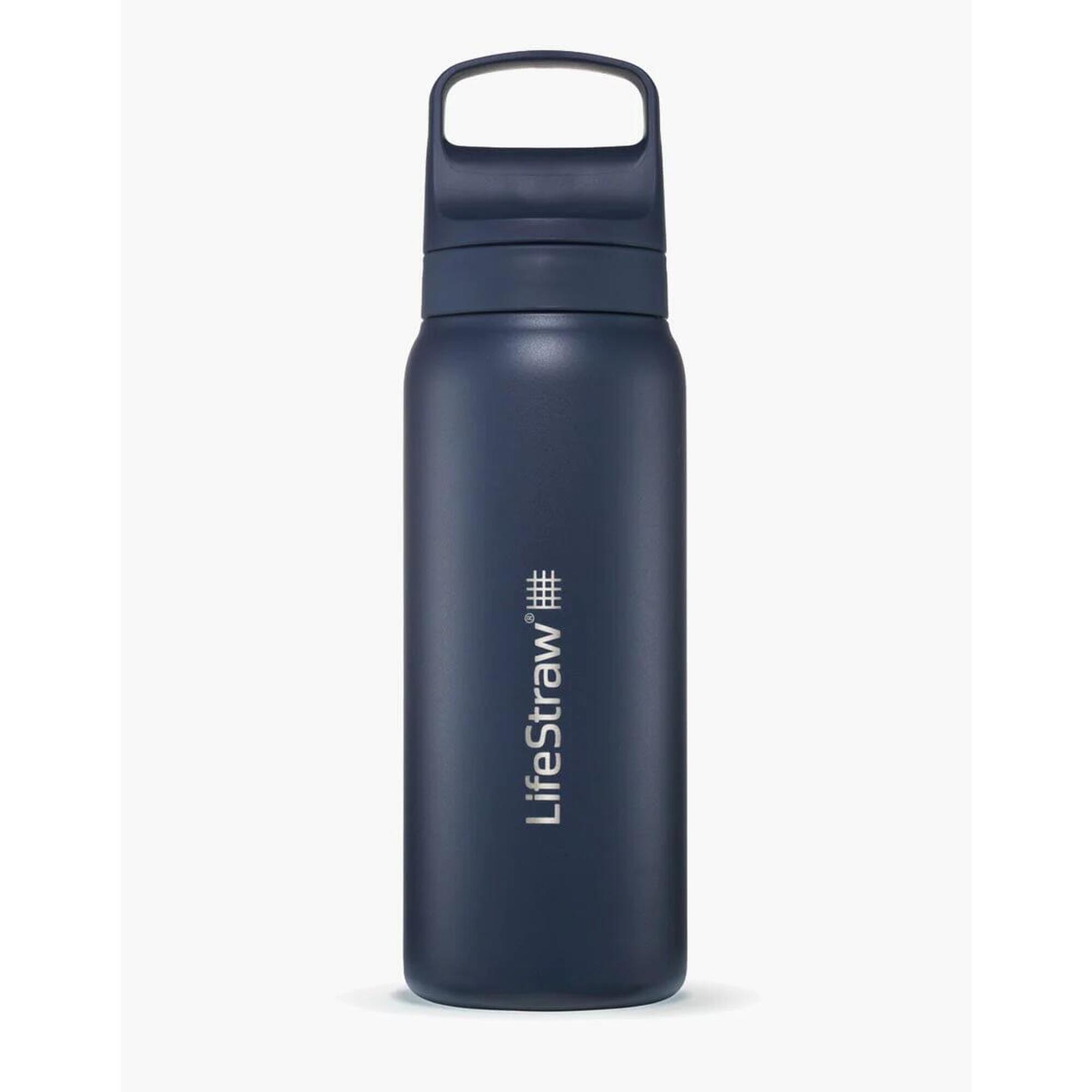 Lifestraw - Lifestraw Go Series 700 Ml Steel Aegean Sea - Système De Filtration D'Eau - Bleu - Decathlon