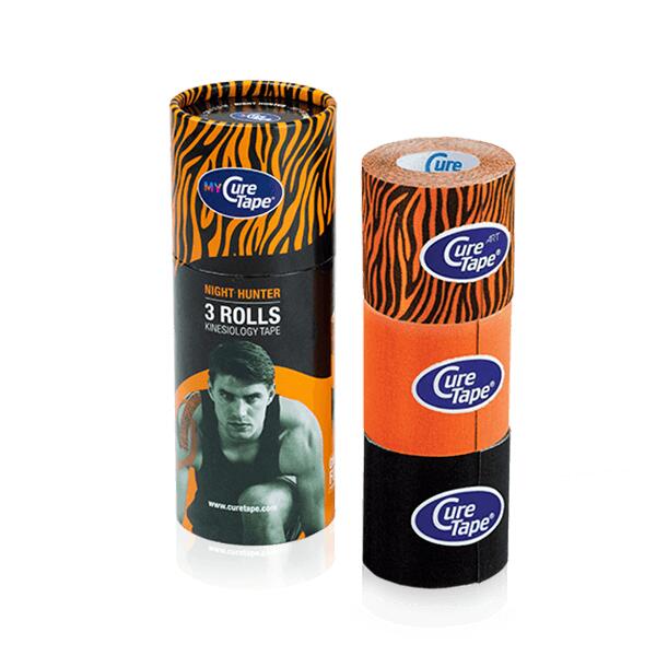 Curetape - Kinesiotape Mycuretape - 3 Rouleaux - Night Hunter - Bande De Kinésiologie - Multicolore|noir|orange|rouge - Taille Unique - Decathlon
