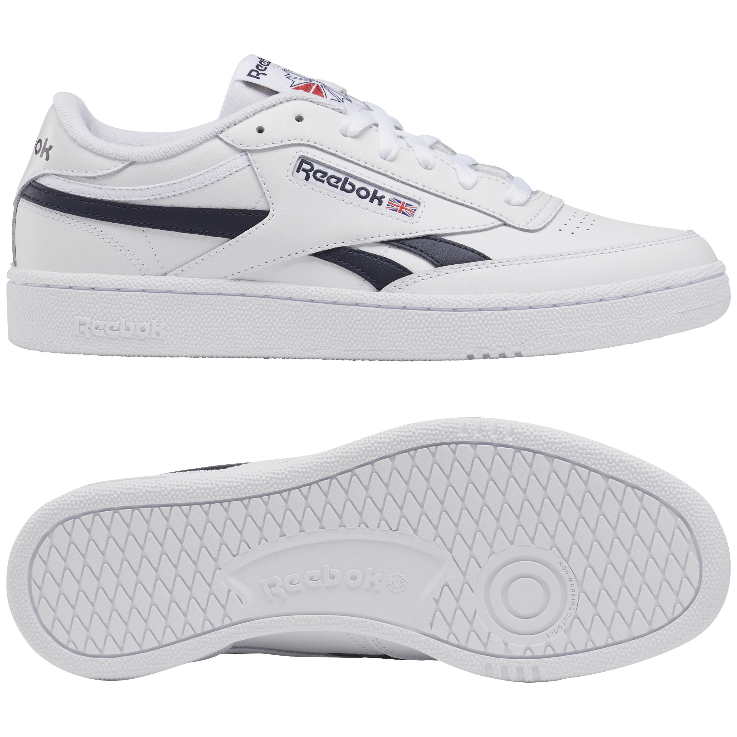 Ténis masculinos Reebok Club C Revenge brancos. 2/7