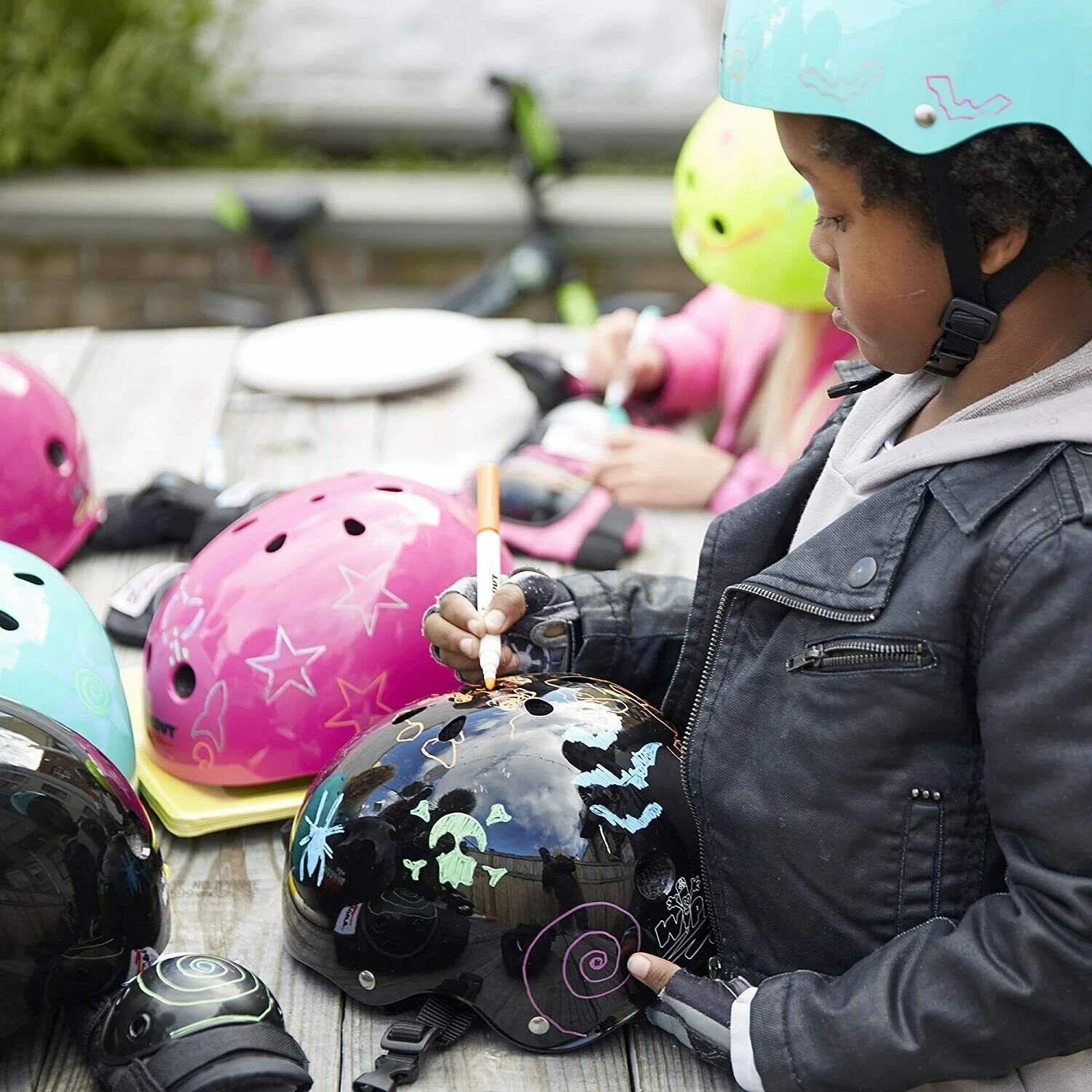 Wipeout Kids Bike Scooter Skate Helmet - Create own designs - Black 5+ 5/5