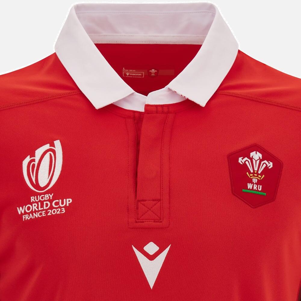 Macron Wales Rugby World Cup 2023 Mens Home Shirt 3/6