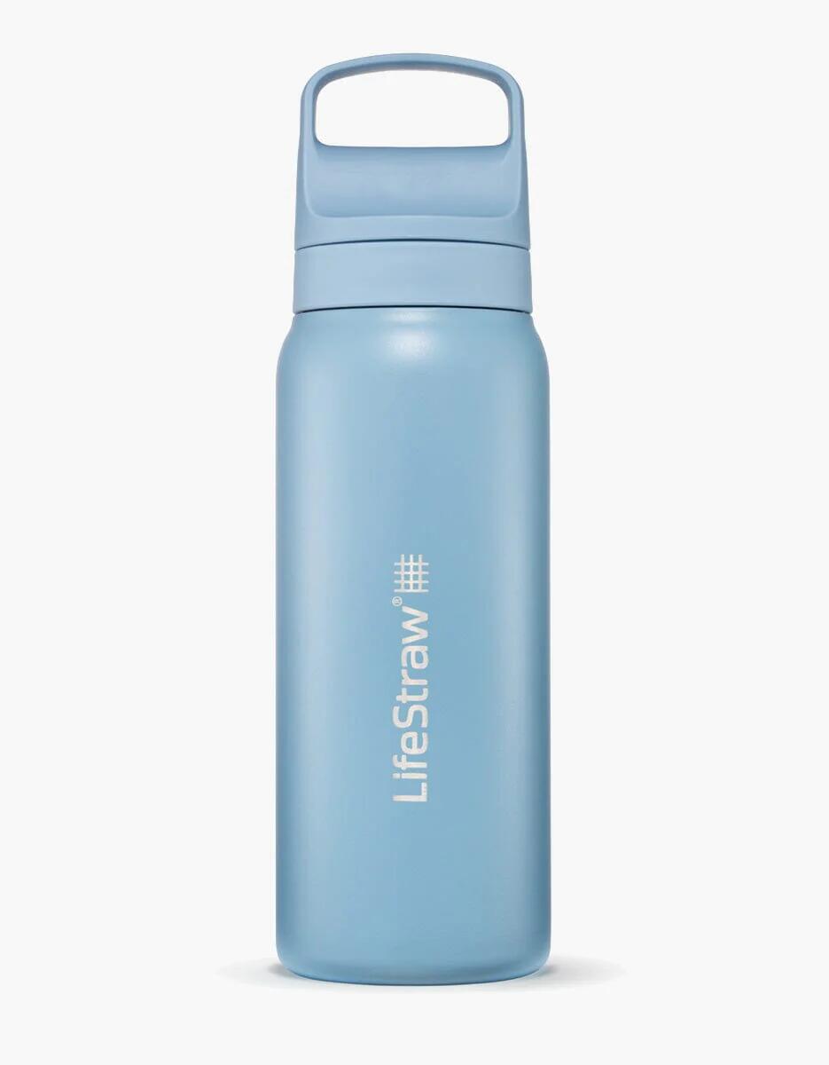 LIFESTRAW Lifestraw Go 2.0 Waterfles met Filter - Roestvrijstaal - 700ml - Licht Blauw