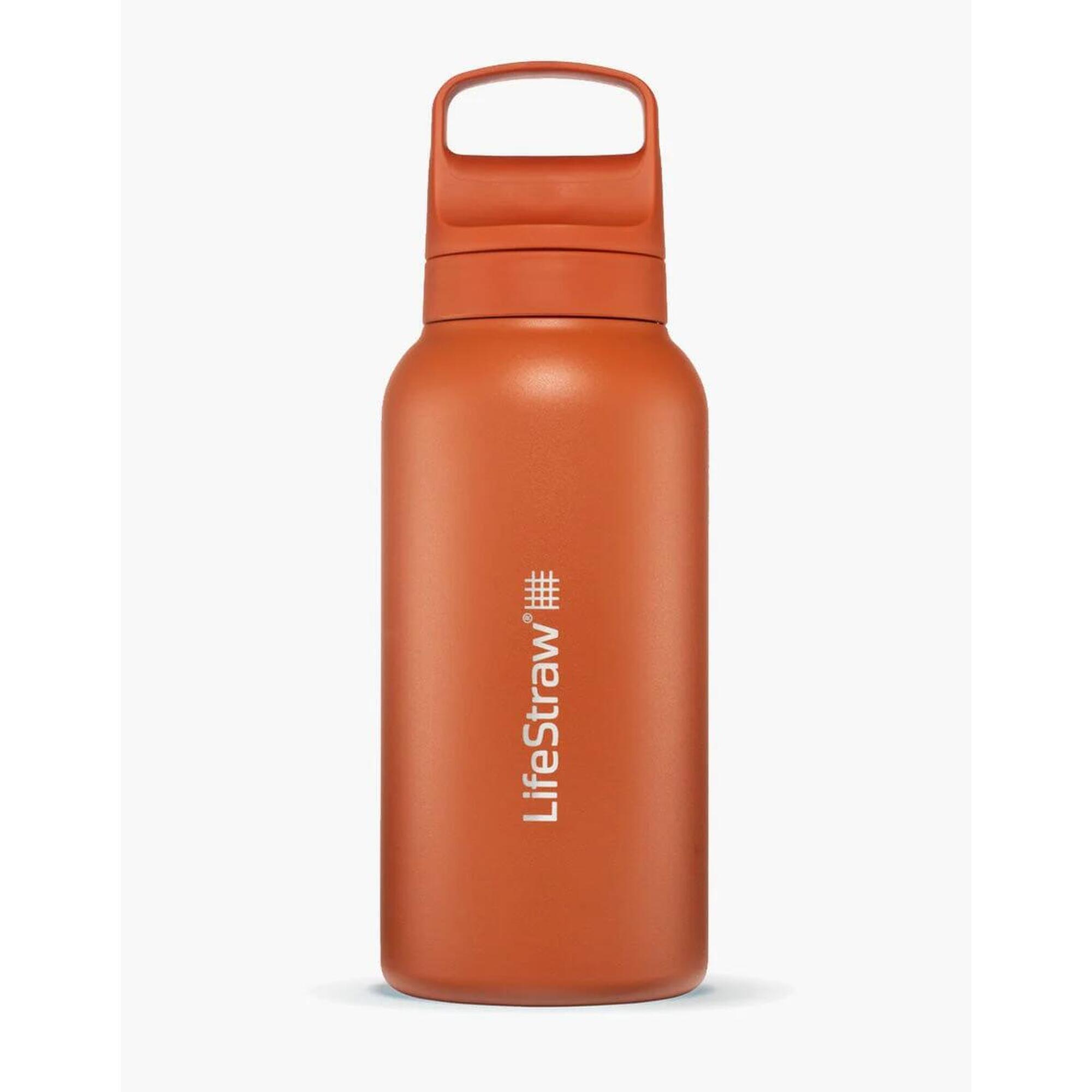 Lifestraw - Lifestraw Go 2.0 Inox 1 L – Kyoto Orange - Gourde - Orange - 1 L - Decathlon