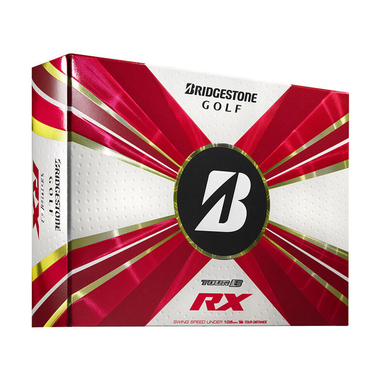 Packung mit 12 Golfbällen Bridgestone Tour B RX