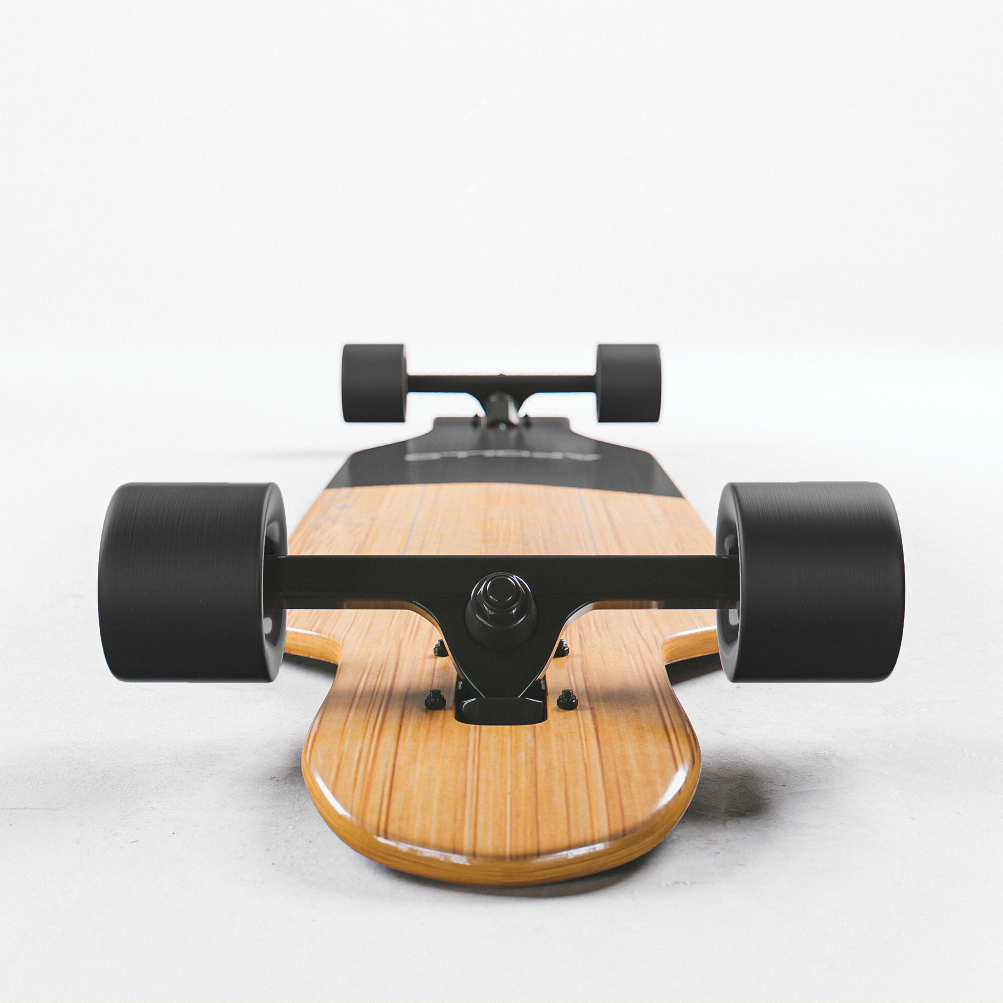 Longboards Twin Tip DT de fibra de vidrio, extremadamente ligeros y estables 3/6