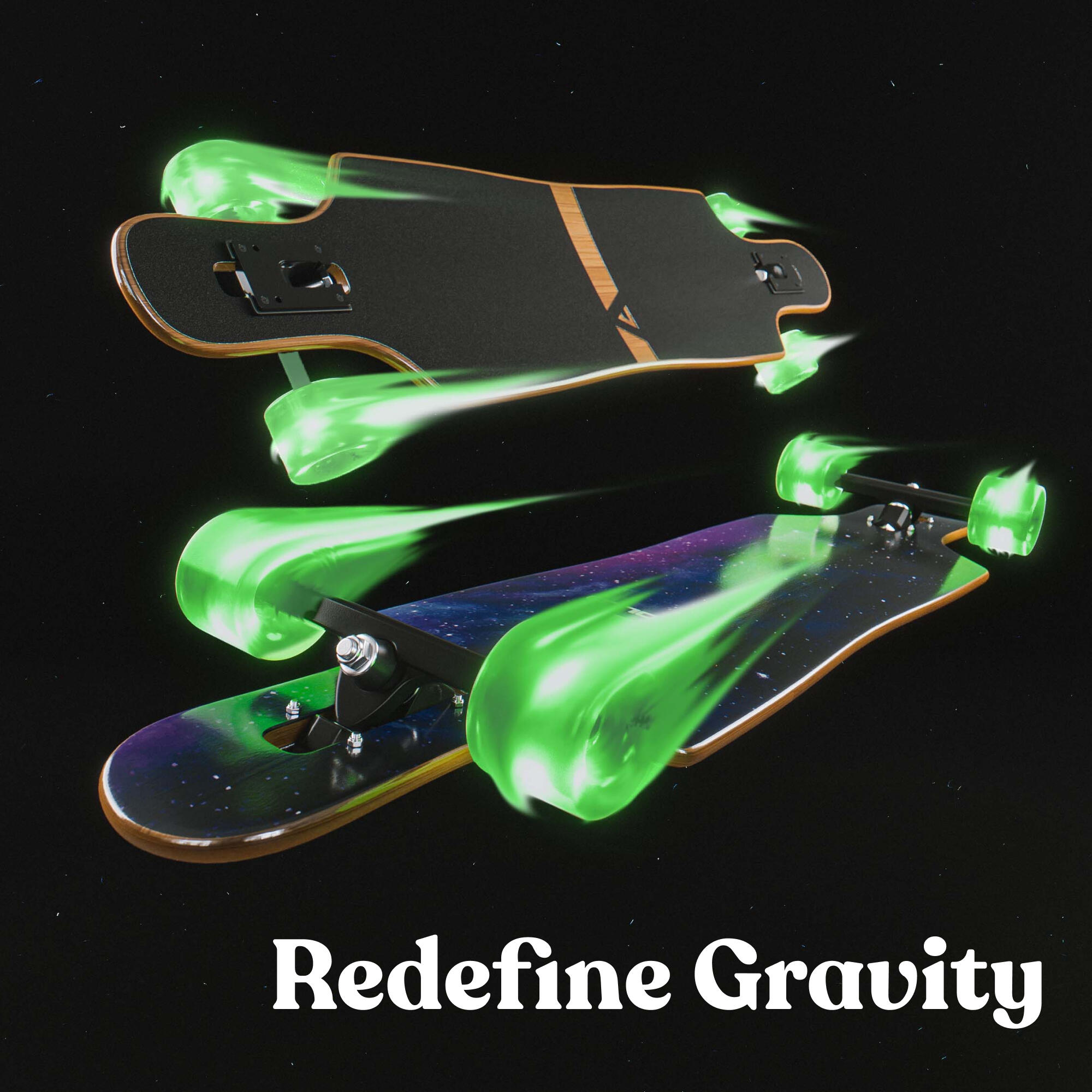 Longboard 40" Édition Spéciale Complet, Roulements ABEC High Speed, Drop-Through 4/7