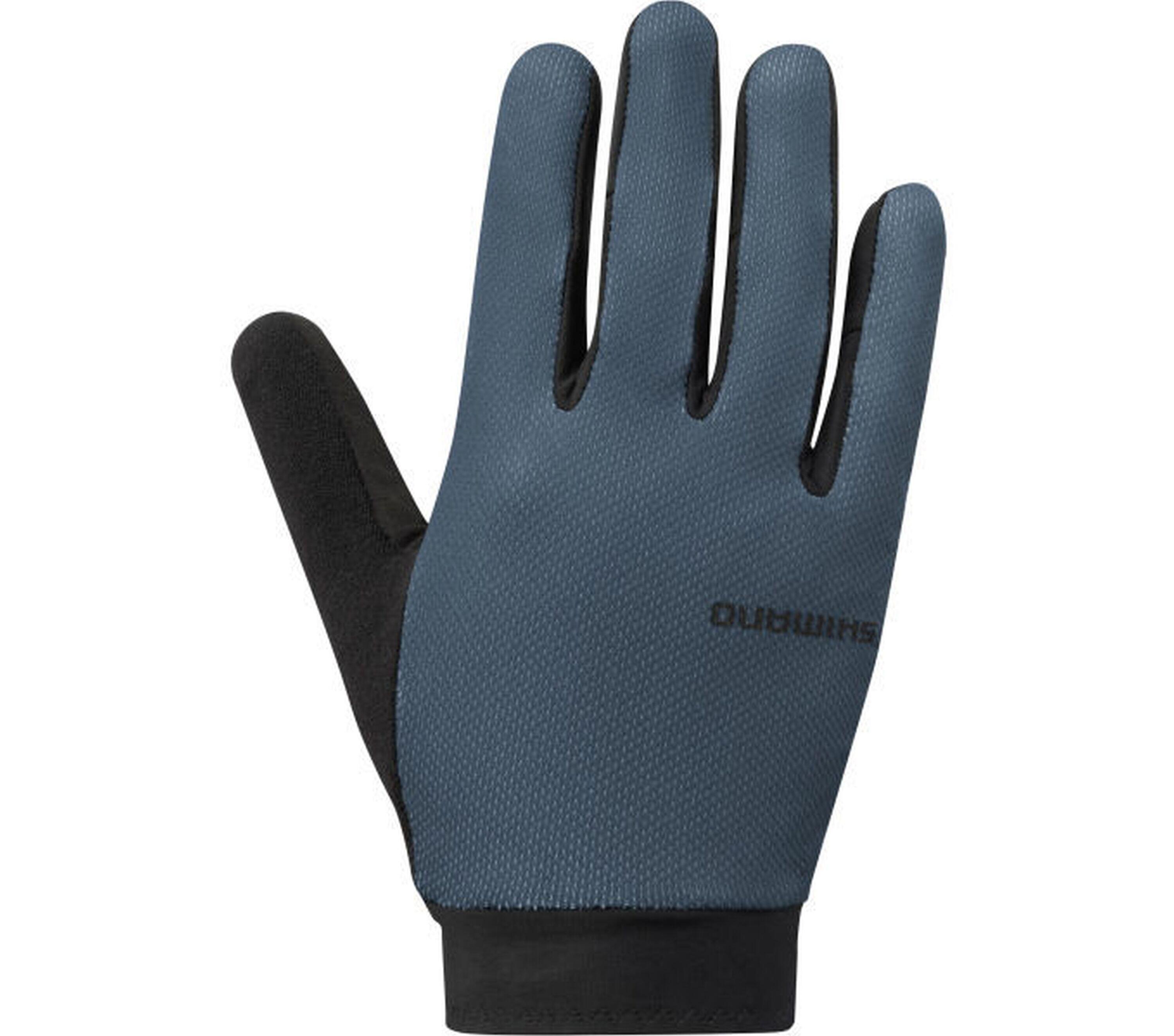 SHIMANO Fahrrad-Handschuhe EXPLORER FF, Blue Gray