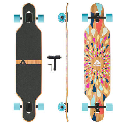 Longboards Twin Tip DT en fibre de verre, ultra-légers et stables