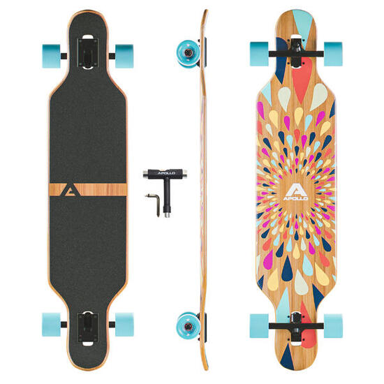 Longboards Twin Tip DT en fibre de verre, ultra-légers et stables
