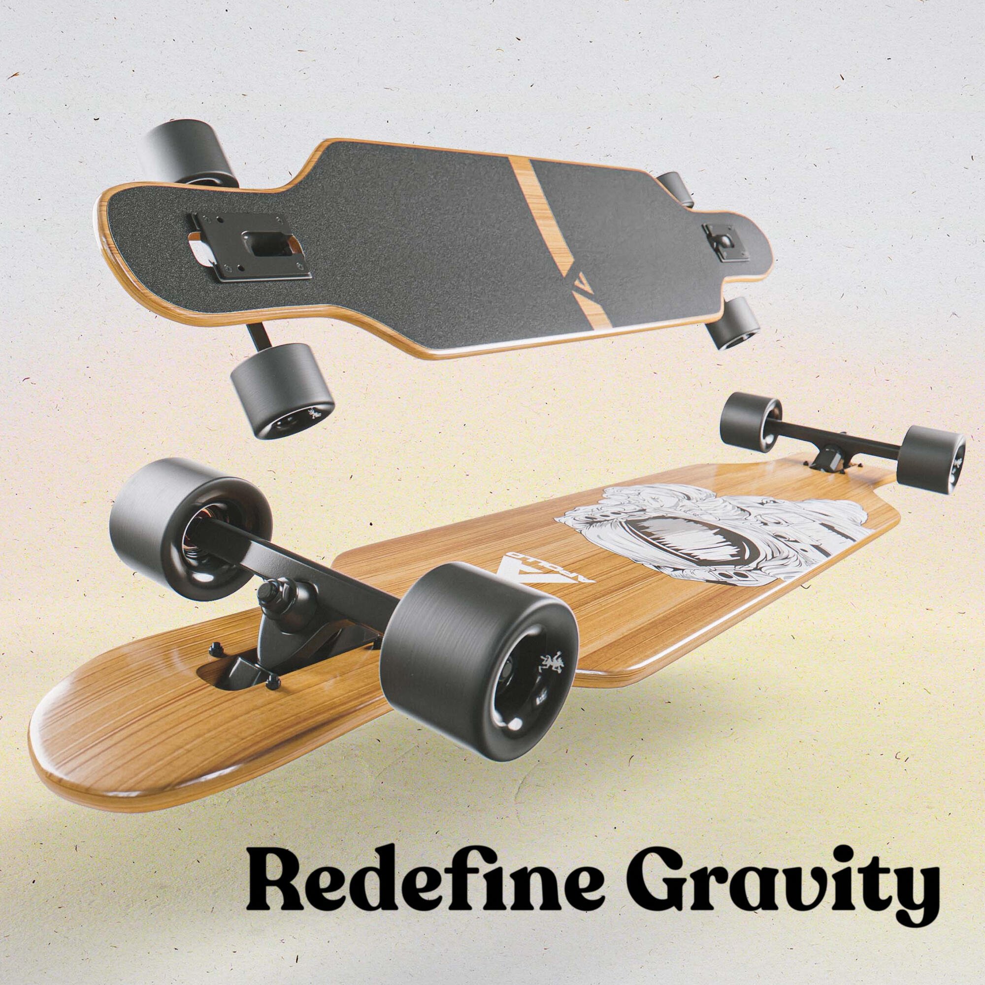 Longboards Twin Tip DT de fibra de vidrio, extremadamente ligeros y estables 4/7