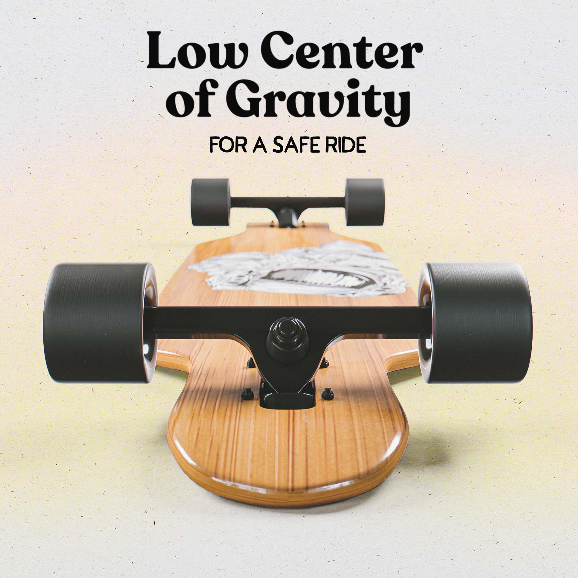Longboards Twin Tip DT de fibra de vidrio, extremadamente ligeros y estables 3/7