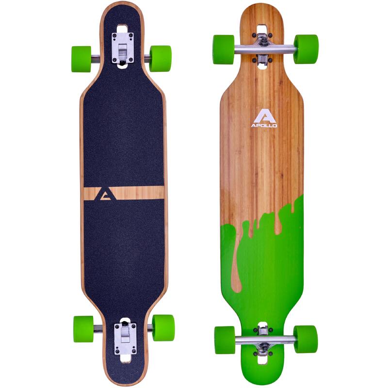 Longboards Twin Tip DT de fibra de vidrio, extremadamente ligeros y estables