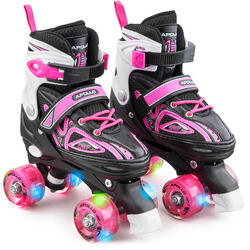 Apollo Super Quad LED ABEC7 Patins réglables enfant