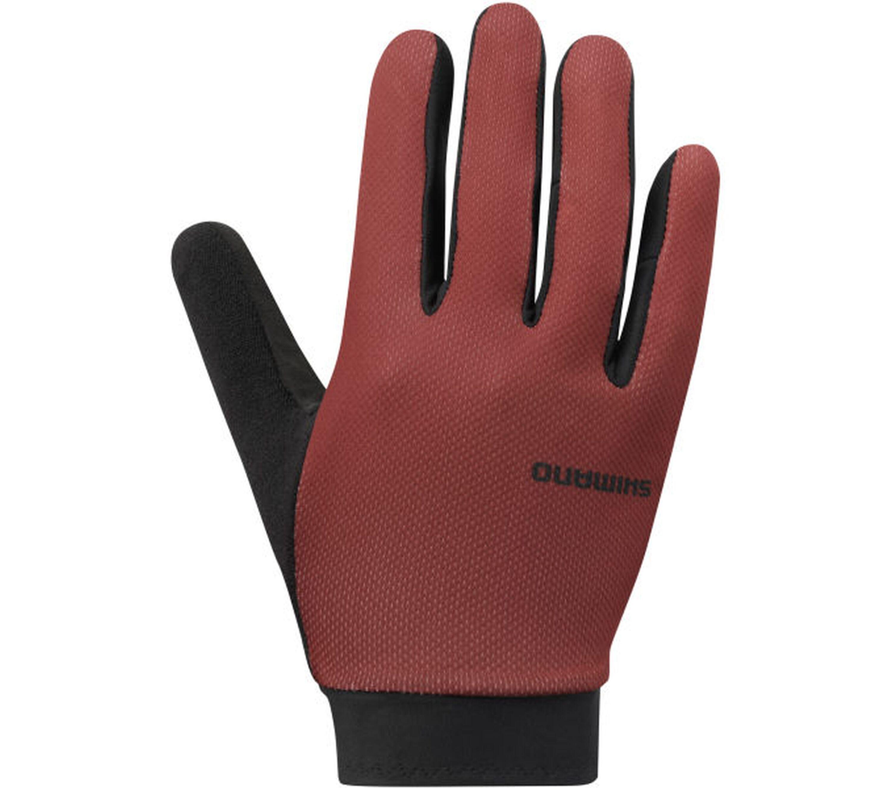 SHIMANO Fahrrad-Handschuhe EXPLORER FF,  Red