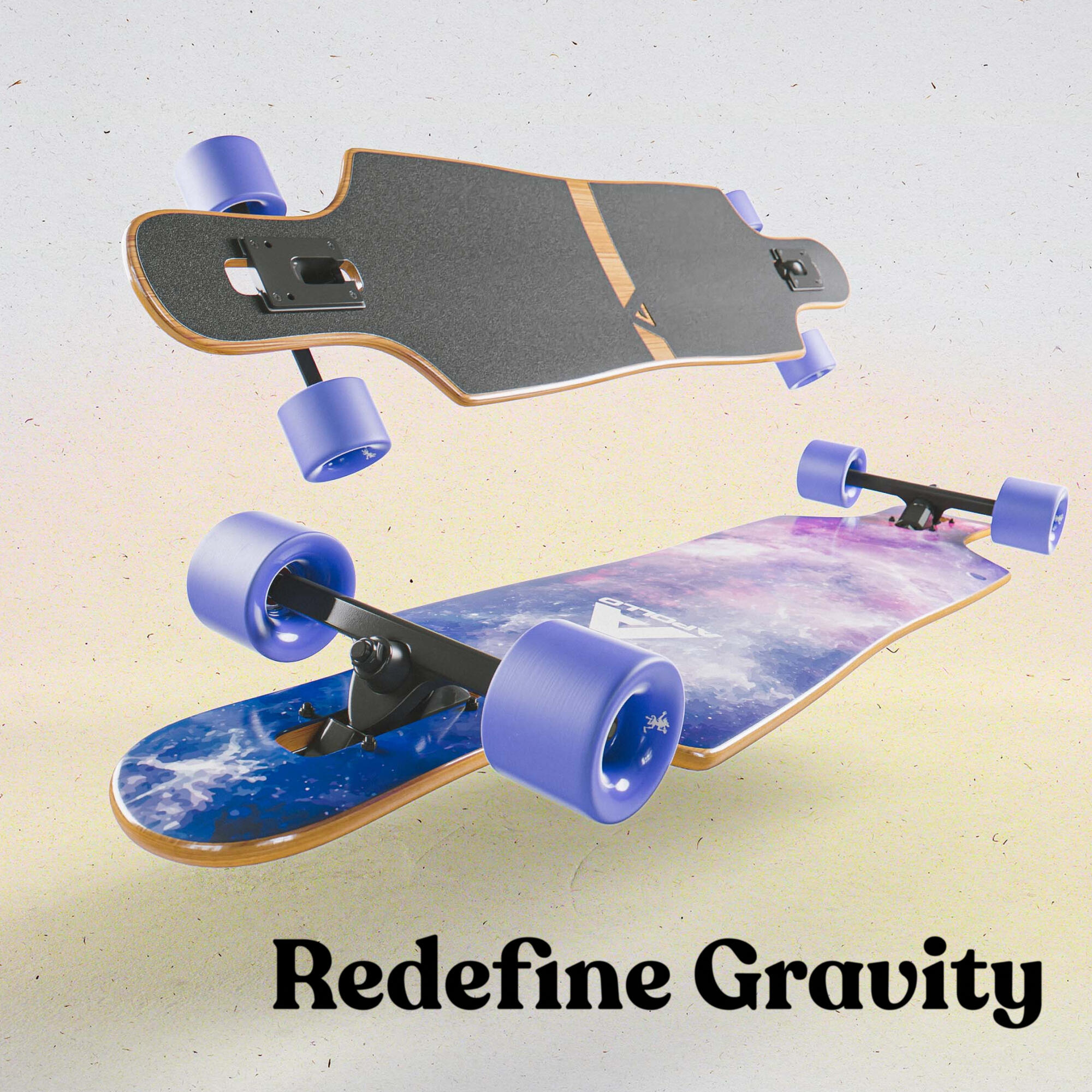 Longboard 40" Edición Especial, ABEC Alta Velocidad, Drop-Through Freeride 4/7