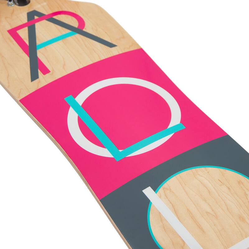 Twin Tip DT Longboard 40" aus mehrlagigem Holz für idealen Flex & Stabilität