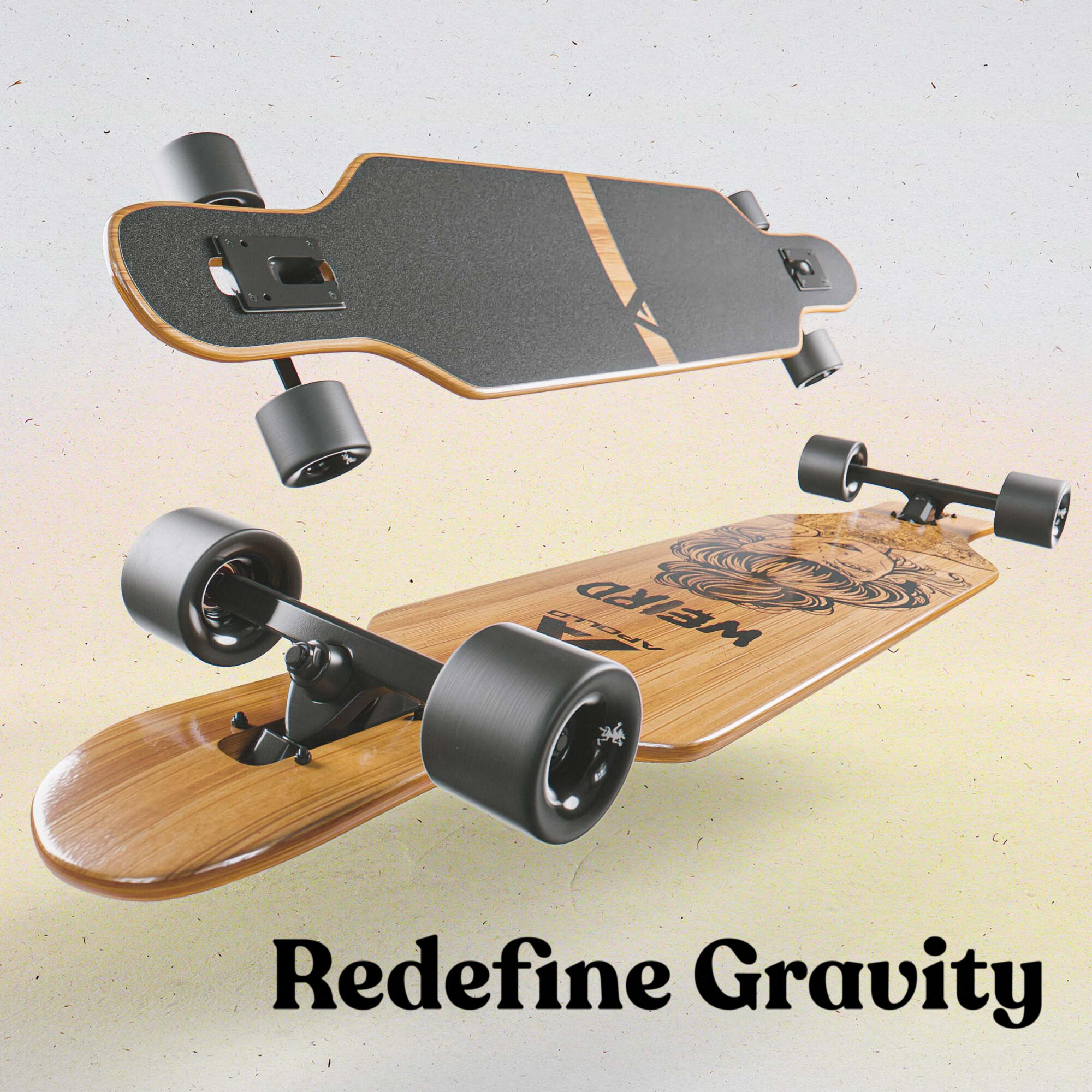 Twin Tip DT Fiberglas Longboards, Extrem leicht und stabil 4/6
