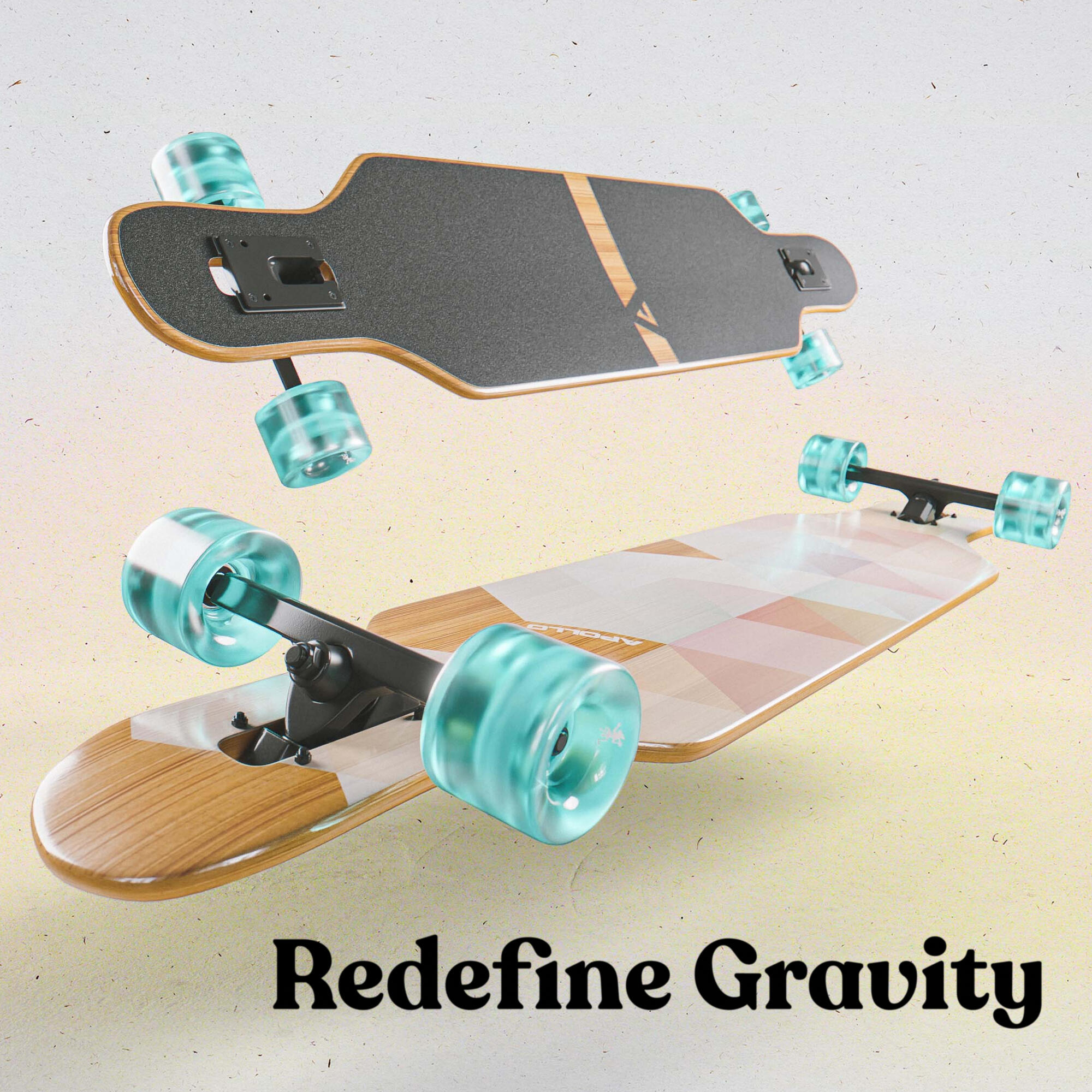 Twin Tip DT Longboard 39" aus mehrlagigem Holz für idealen Flex & Stabilität 4/7