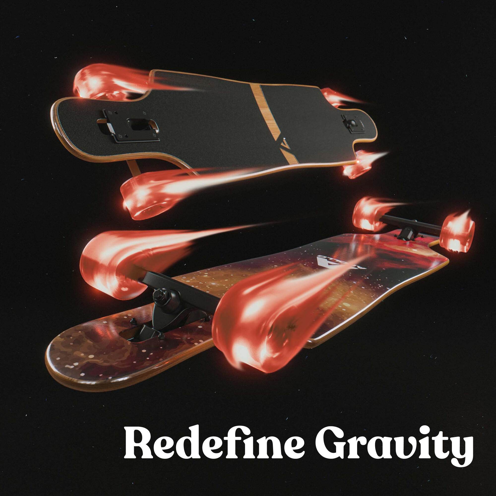 Twin Tip DT Longboard 40" aus mehrlagigem Holz für idealen Flex & Stabilität 4/7