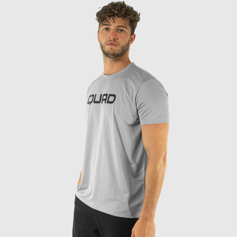 T-SHIRT PADEL QUAD ESSENTIAL CINZA HOMEM