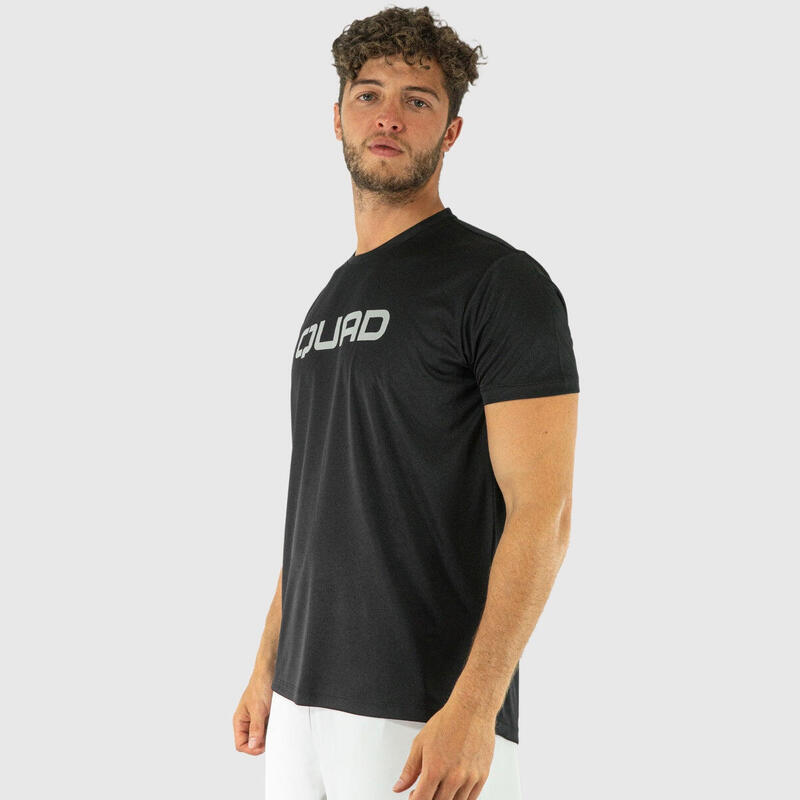 T-SHIRT PADEL QUAD ESSENTIAL PRETA HOMEM