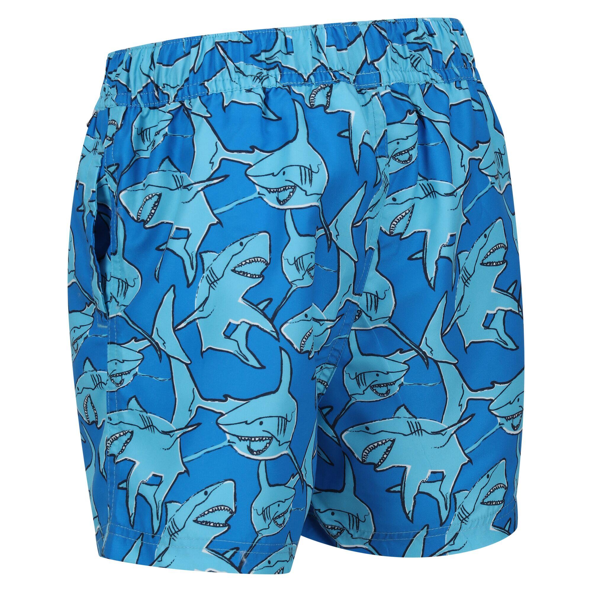 Childrens/Kids Skander II Shark Swim Shorts (Aquarius) 4/5
