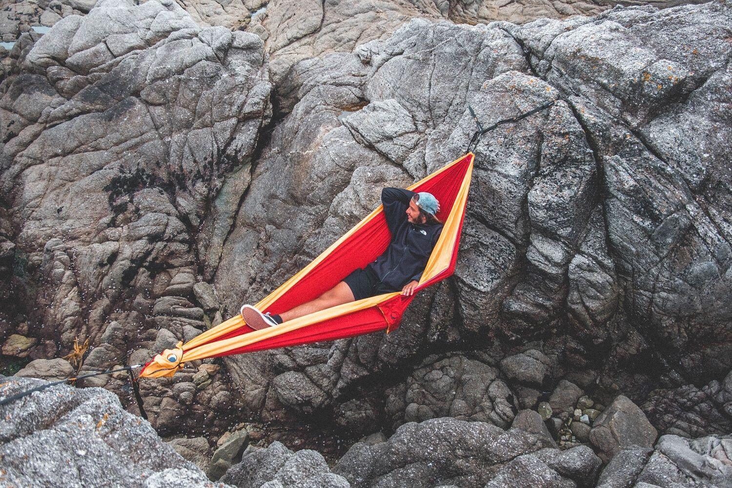 Hamac TTTM Original Rouge Bordeau / Jaune Foncé 5/5