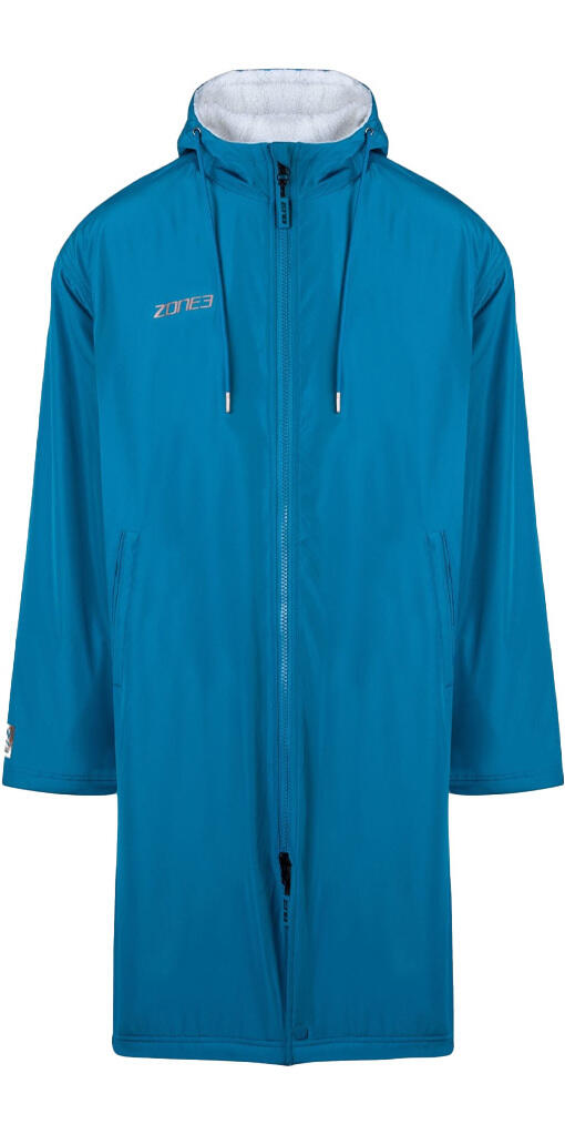 ZONE3 2024 Recycled Parka Changing Robe - Teal / Cream / Copper