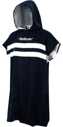 Poncho de Surf Poncho à capuche à rayures - Bleu adulte
