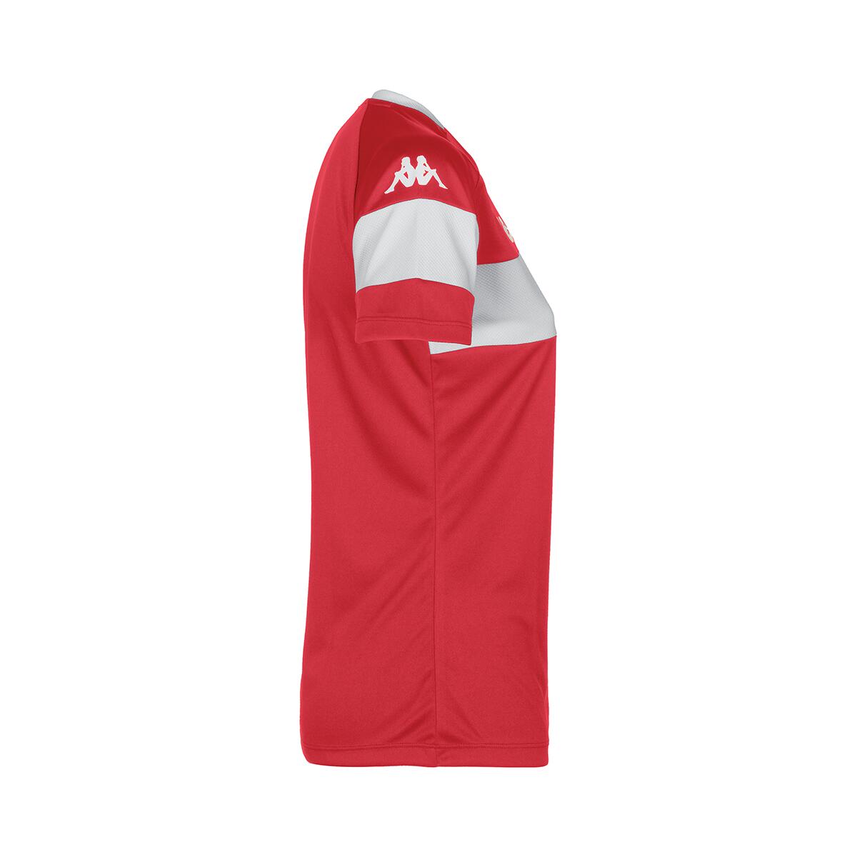 Maillot multisports femme Dareta rouge 2/4