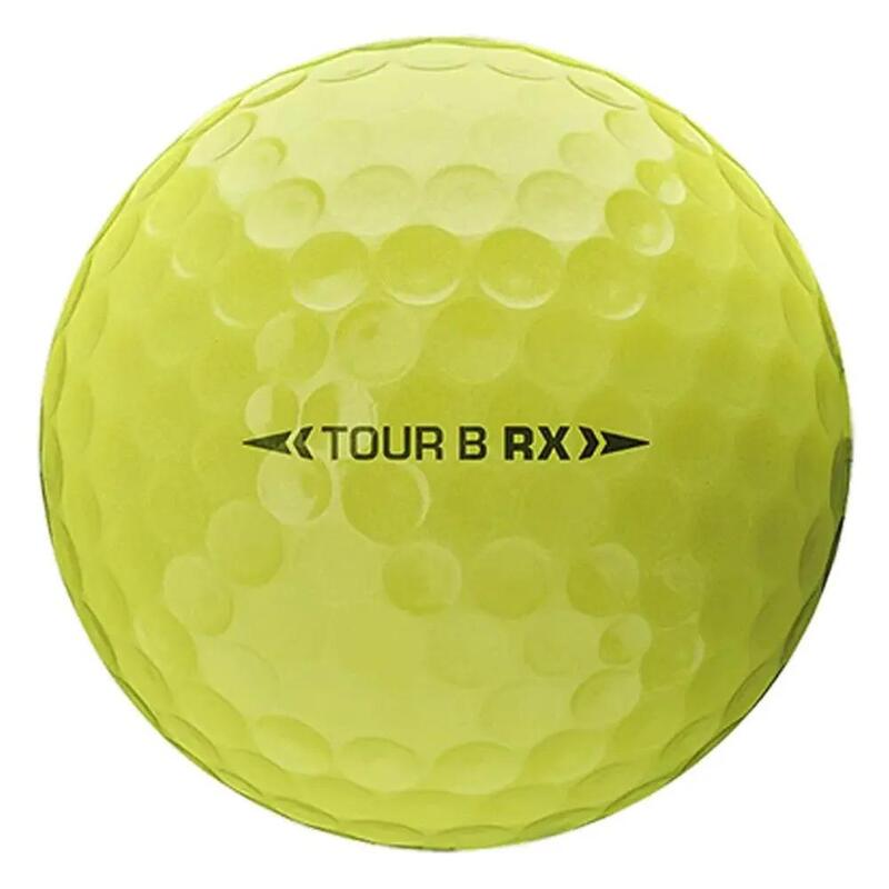 Boite de 12 Balles de Golf Bridgestone Tour B RX Jaunes New