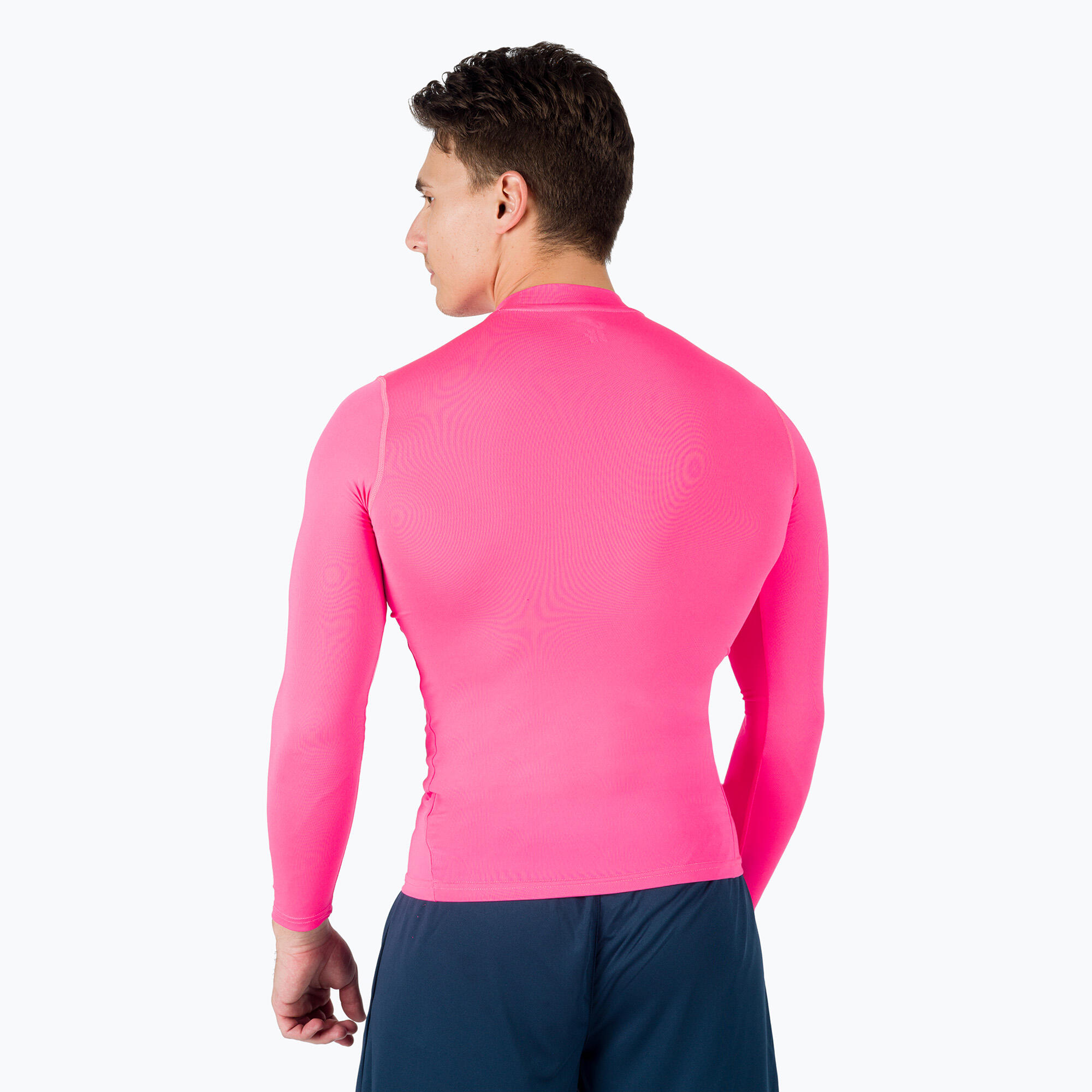 Camiseta Manga Larga Fitness Niños Joma Brama Academy Rosa Flúor 3/5
