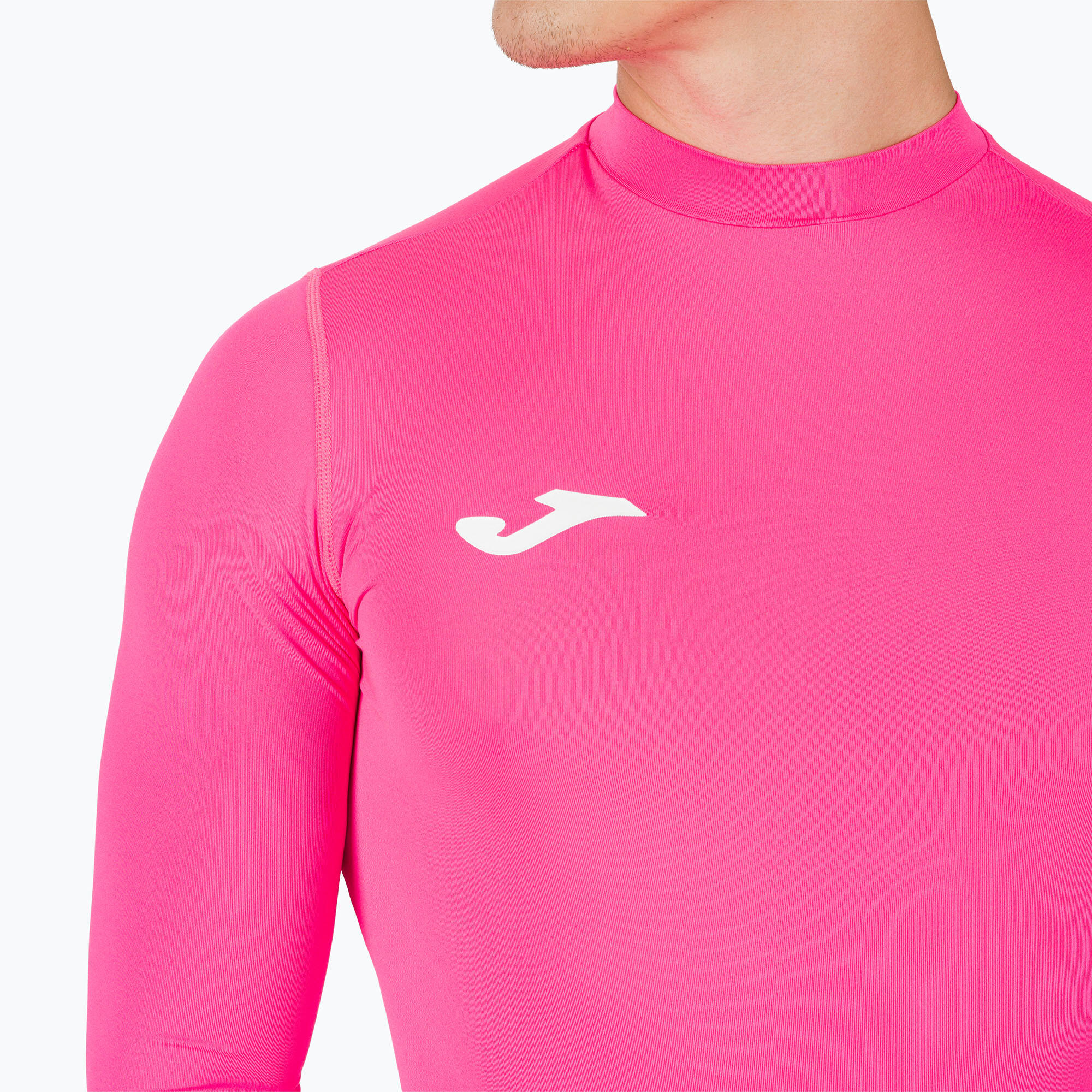 Camiseta Manga Larga Fitness Niños Joma Brama Academy Rosa Flúor 4/5