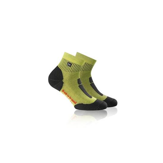Wandersocken Trek and Travel l/r - Gelb