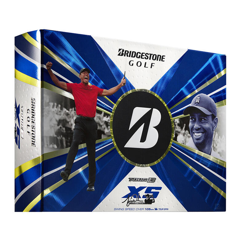 Boite de 12 Balles de Golf Bridgestone Tour B XS Tiger Woods New