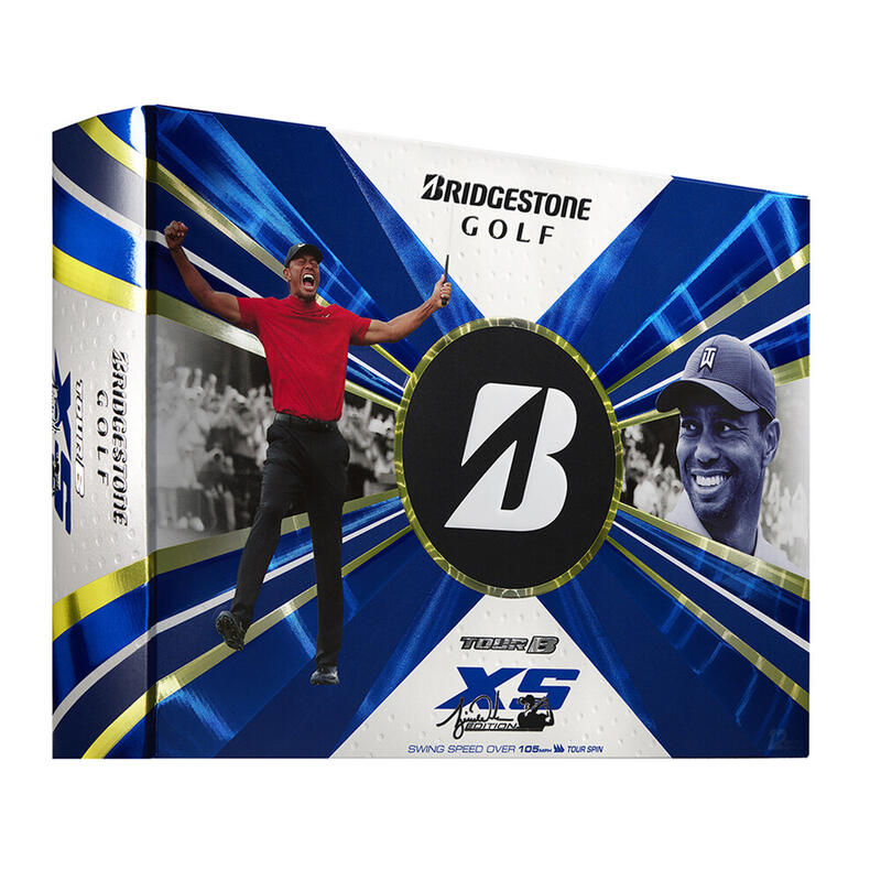 Packung mit 12 Golfbällen Bridgestone Tour B XS Tiger Woods