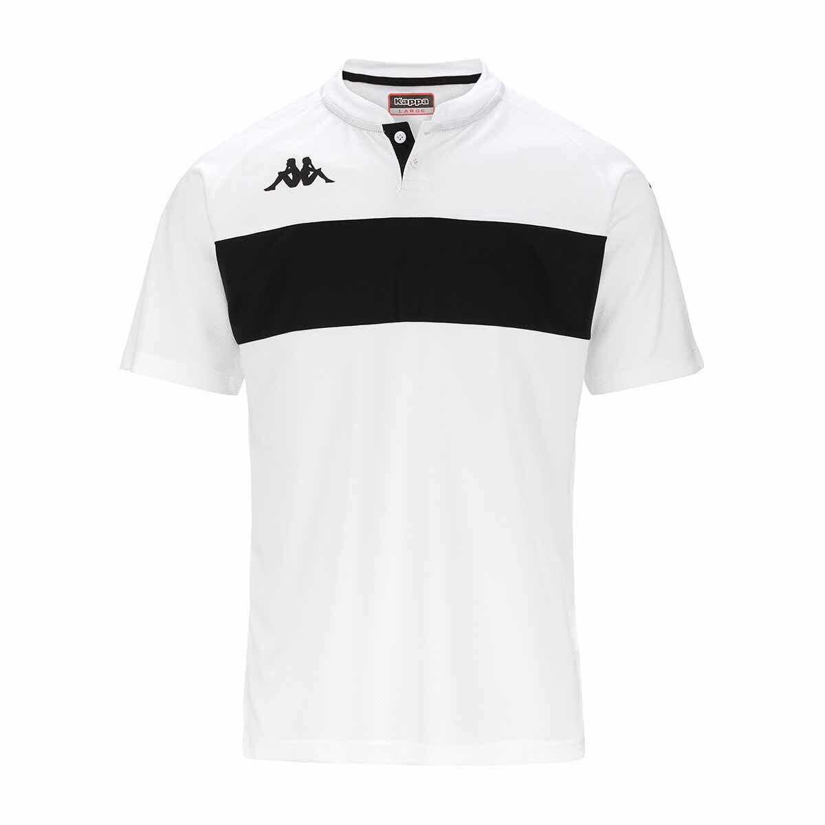 Kappa Polo Dalto Preto Branco da Decathlon