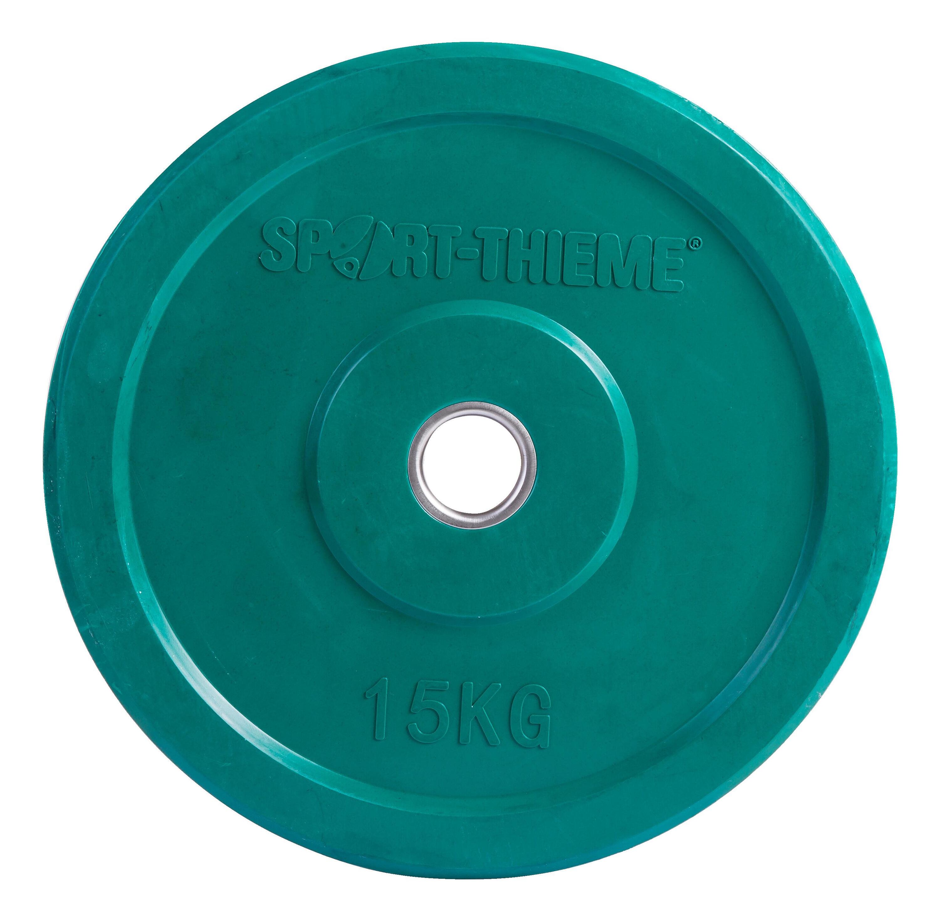 Hantelscheibe Bumper Plate, bunt 10 kg, Rot Gewichtheben Unisex Rot 3/3