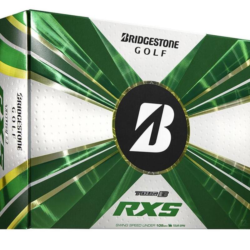 Doos met 12 Bridgestone Tour B RXS-golfballen
