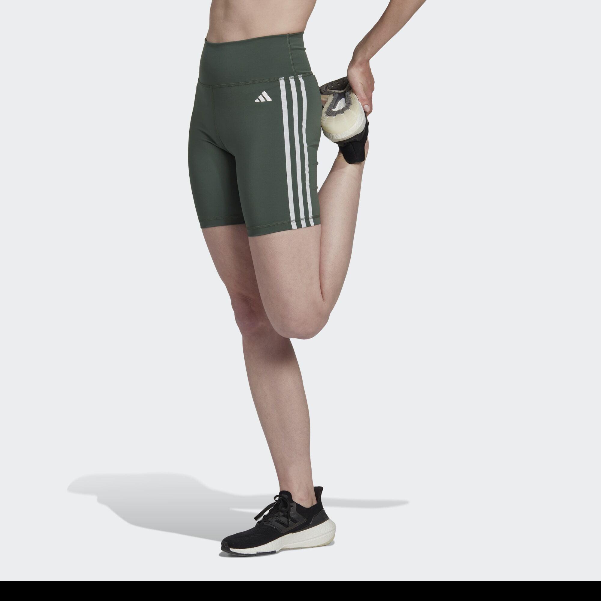 ADIDAS Training Essentials 3-Stripes High-Waisted Short Leggings