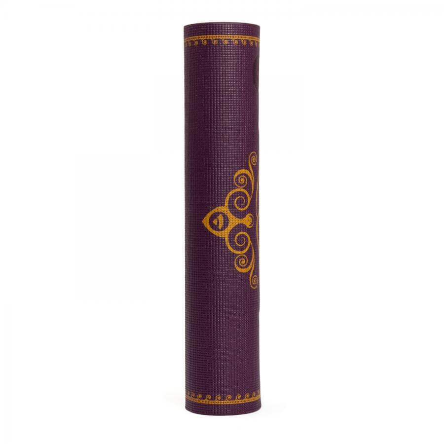 Tappetino da yoga Bodhi Leela Elephant 4,5 mm - Viola con elefante 7/7
