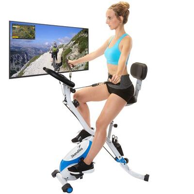 Hometrainer foldaway x-3000 - x-bike opvouwbare - fietsen en krachttraining