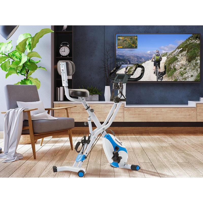 Rower stacjonarny, składany, multifunkcyjny Foldaway X-3000, z linkami oporowymi