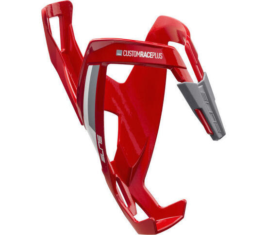 Elite Trinkflaschenhalter CustomRacePlus Elastomer-Gummi, glanzschwarz/weiß
